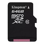 Memoria MicroSDXC Kingston SDCS2/64GB Canvas Select con adaptador SD 64GB