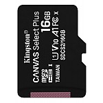 Memoria MicroSDHC Kingston Canvas Select Plus con adaptador SD 16GB