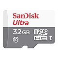Memoria MicroSD 32GB Sandisk Ultra C10 80MB/s con adaptador SD