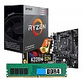 Combo actualización PC AMD Ryzen 3 3200G + Motherboard A320 Gigabyte + 8GB DDR4 Crucial