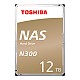 Disco Rígido Interno Toshiba N300 NAS SATA 12TB HD DVR Chia Coin HDWG21CXZSTA
